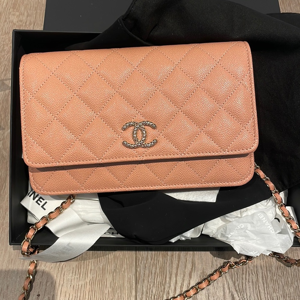 Chanel Grained calfskin Wallet on Chain